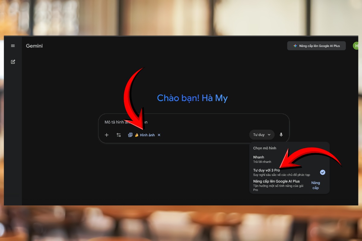 Các bước tạo infographic với Nano Banana Pro bước 1