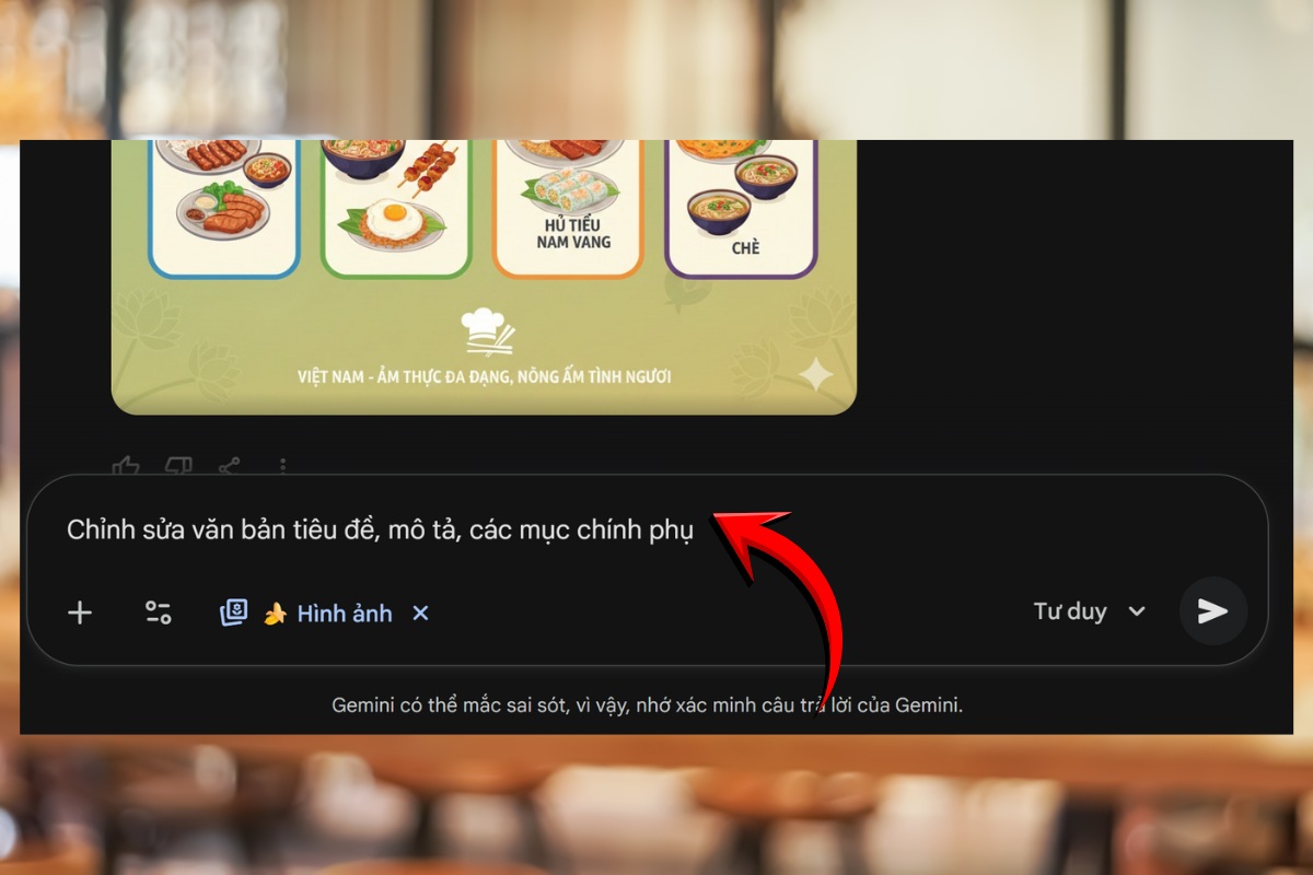 Các bước tạo infographic với Nano Banana Pro bước 3