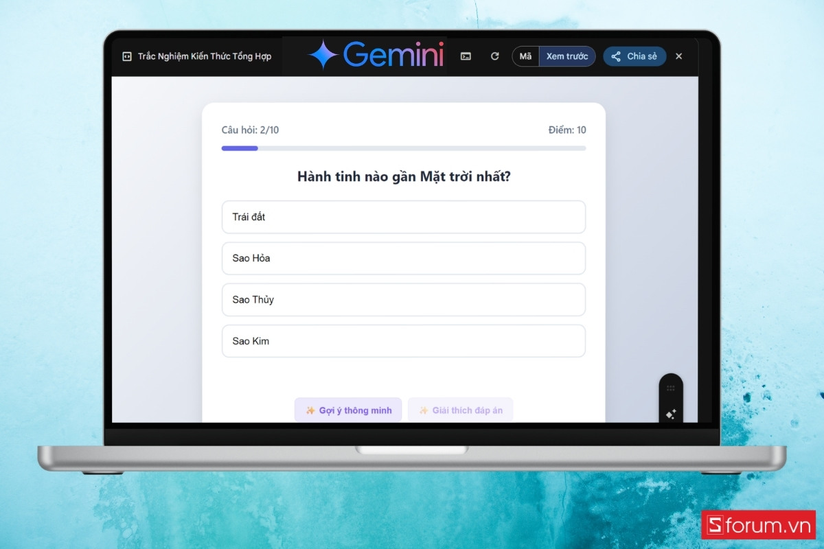 Những loại game có thể tạo bằng Gemini