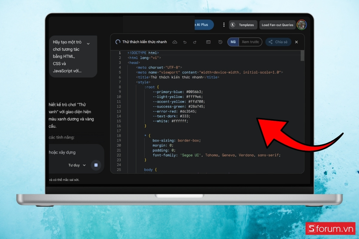 Hướng dẫn cách tạo trò chơi trên Gemini không cần biết lập trình bước 5