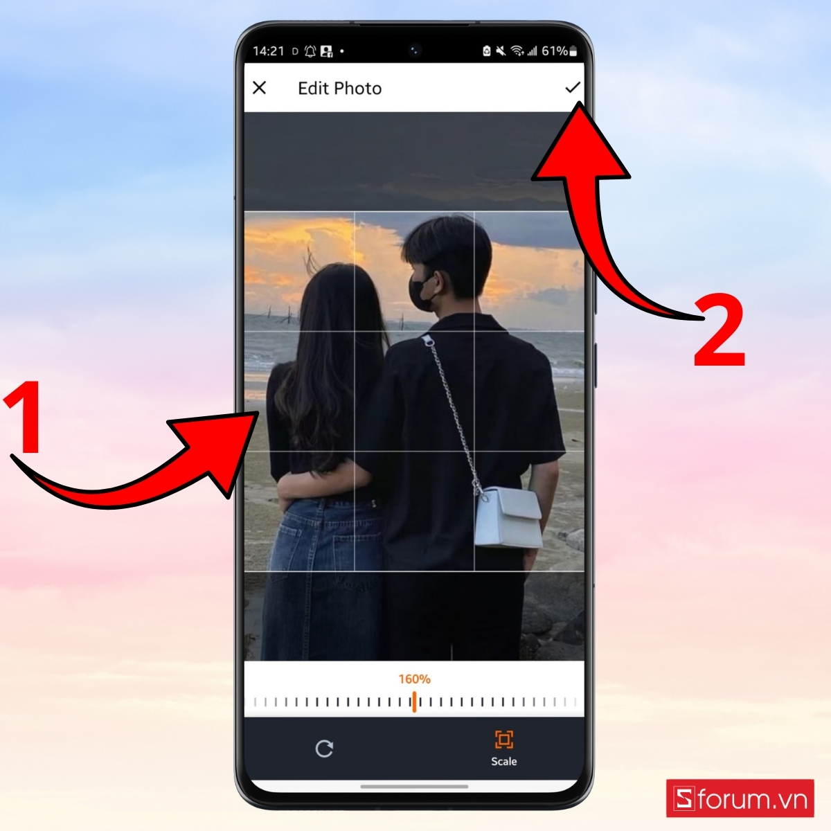 Điều chỉnh và cắt ảnh