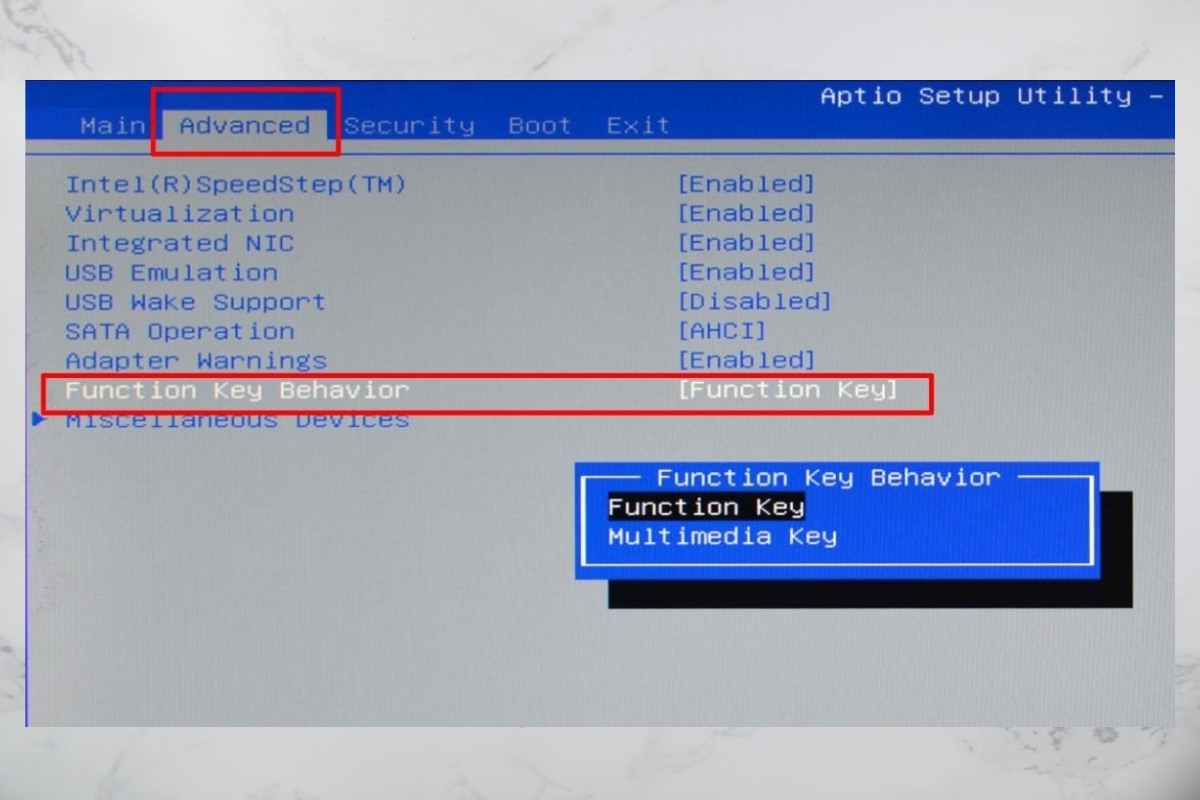 Cách tắt phím Fn trên laptop Acer nhanh chóng 4