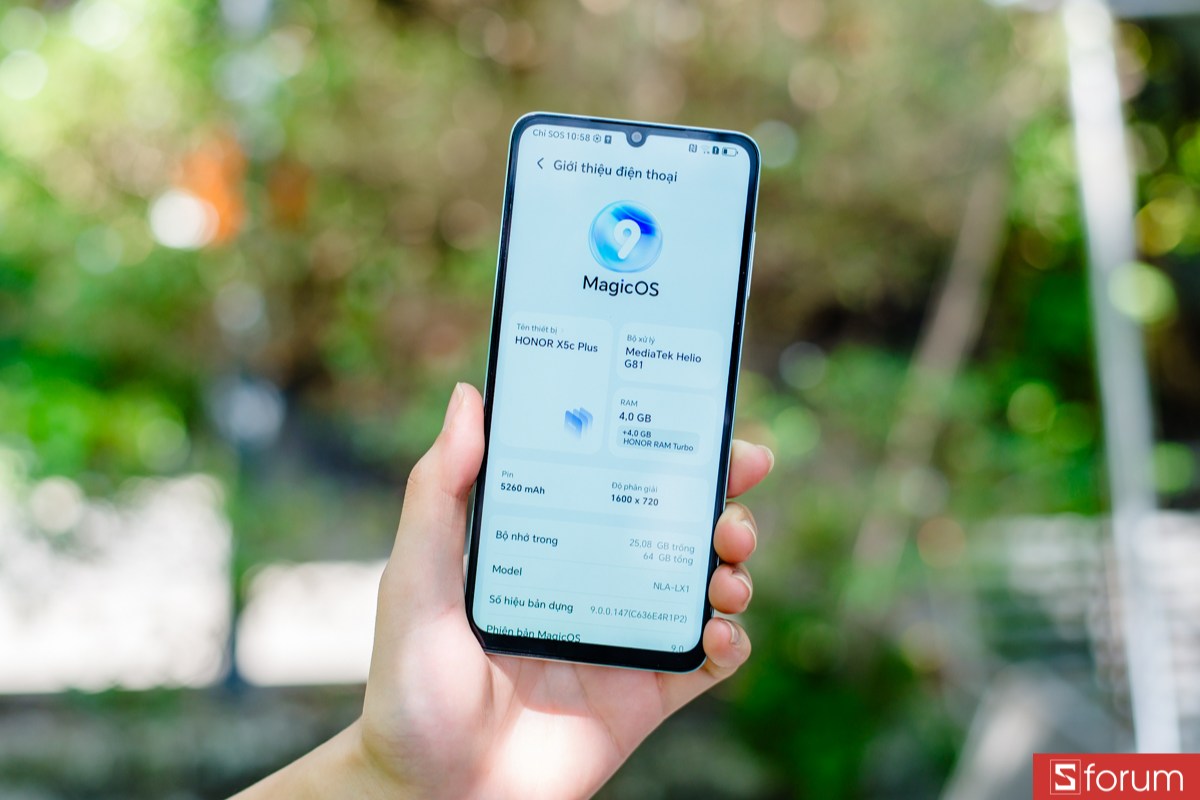 Đánh giá nhanh về thông số HONOR X5c Plus phần mềm