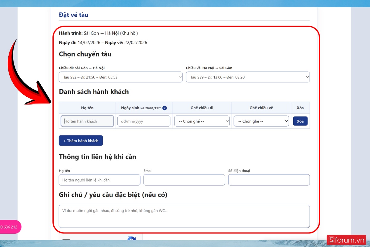Hướng dẫn đặt vé trên vetauhoa.vn 3