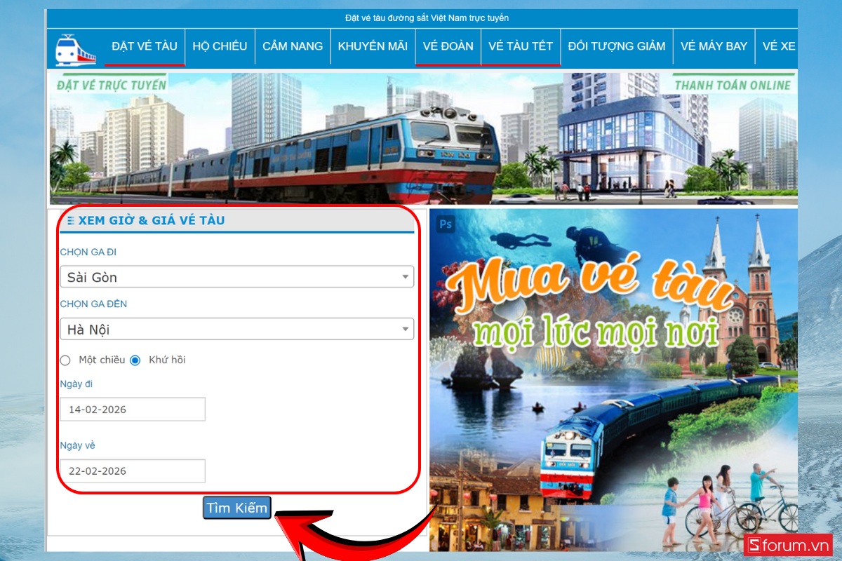 Hướng dẫn đặt vé trên vetautructuyen.vn 2