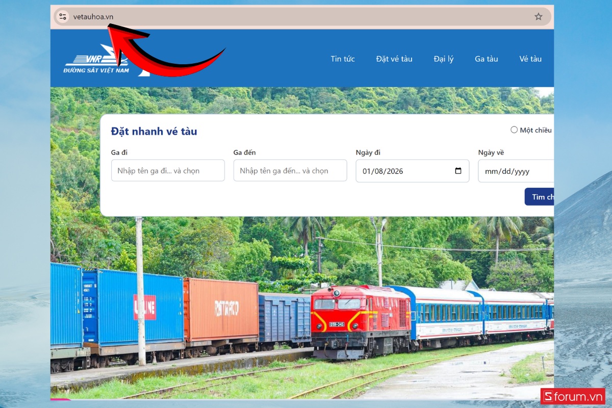 Hướng dẫn đặt vé trên vetauhoa.vn 1
