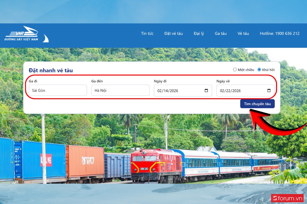 Hướng dẫn đặt vé trên vetauhoa.vn 2