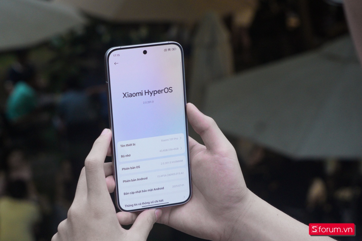 Thông tin chi tiết về điểm Xiaomi 15T Pro AnTuTu UX
