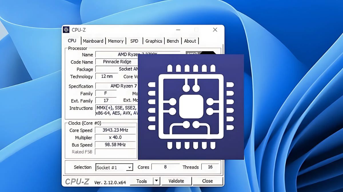 Phần mềm test card đồ họa CPU Z