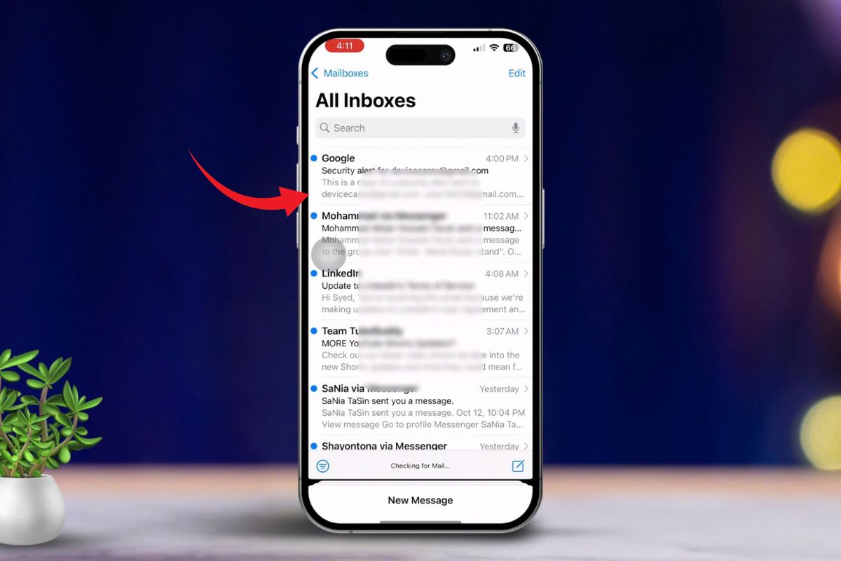 Hoàn tất và tùy chỉnh thông báo Mail
