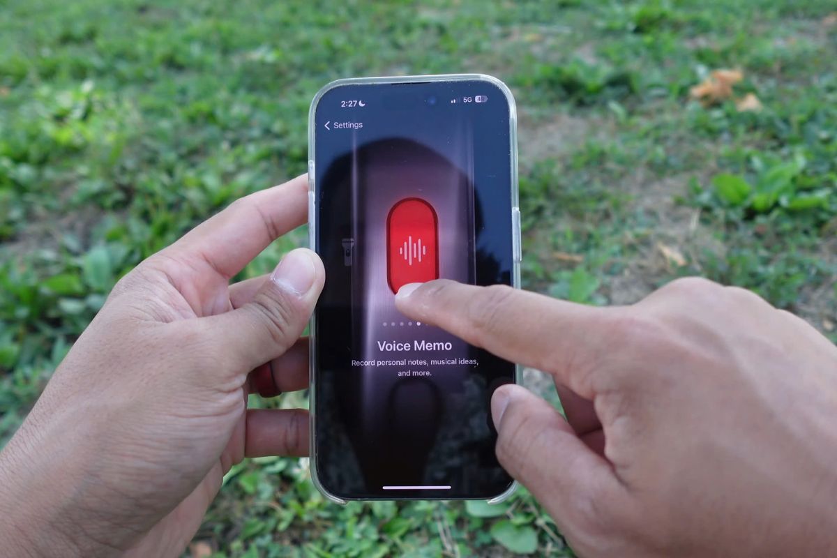 Chọn mục Action Button