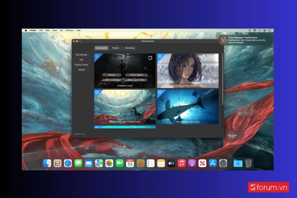đổi hình nền macbook 17