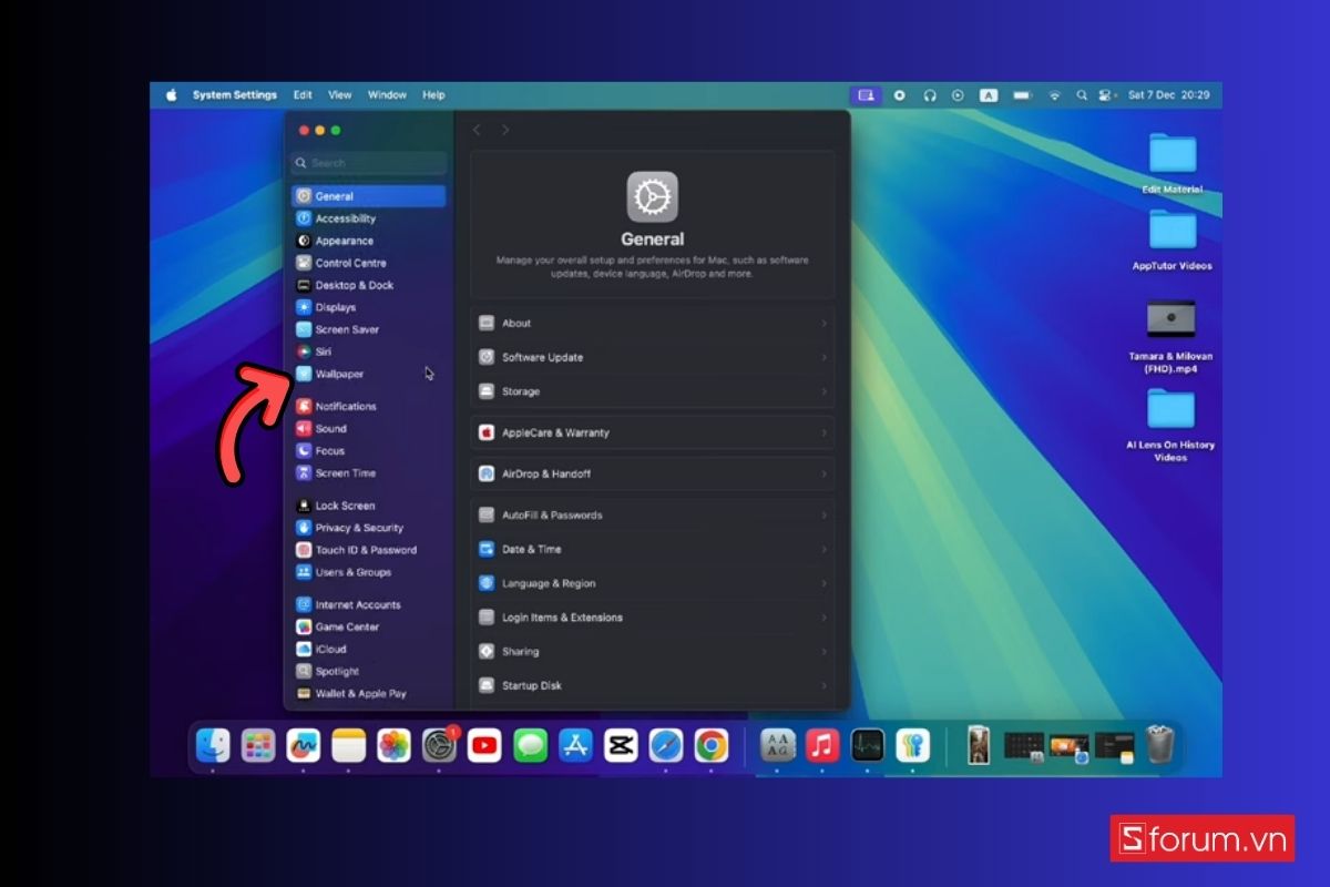 đổi hình nền macbook 4