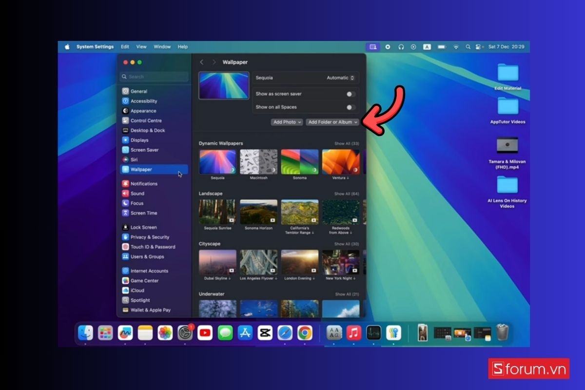 đổi hình nền macbook 7
