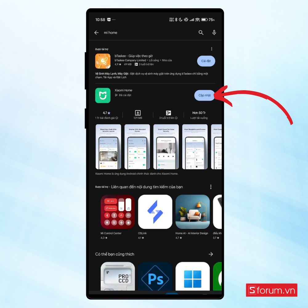 Cách cài đặt camera Xiaomi trên điện thoại bước 1
