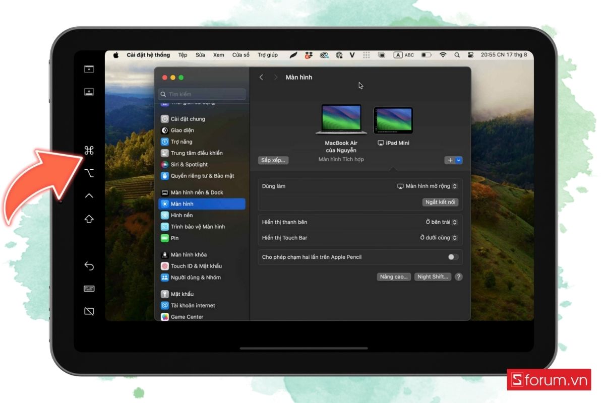 Cách sử dụng Sidecar với máy Mac hoặc iPad - bước 2
