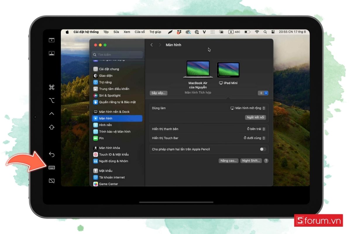Cách sử dụng Sidecar với máy Mac hoặc iPad - bước 3