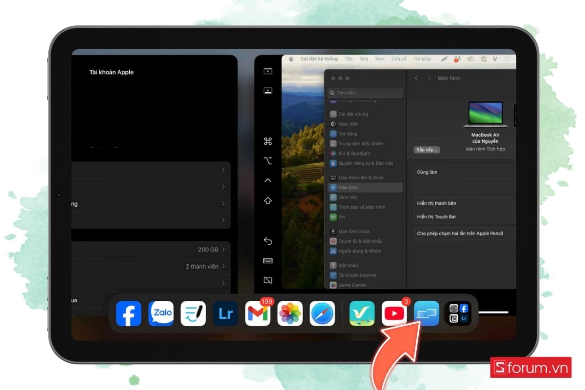 Cách sử dụng Sidecar với máy Mac hoặc iPad - bước 6