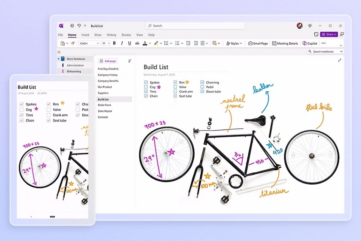 phần mềm ghi chú trên máy tính - Microsoft OneNote