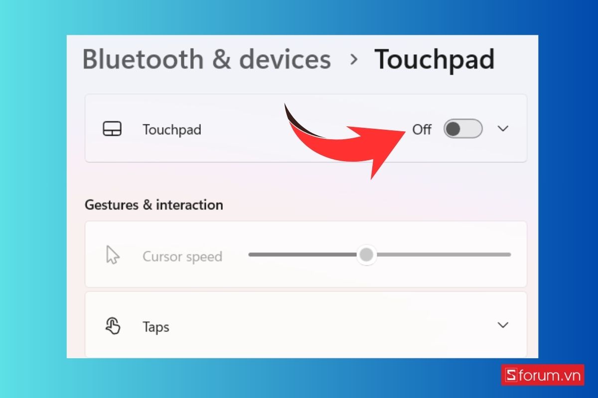 Cách bật tắt khóa chuột laptop Dell đơn giản, nhanh chóng 5