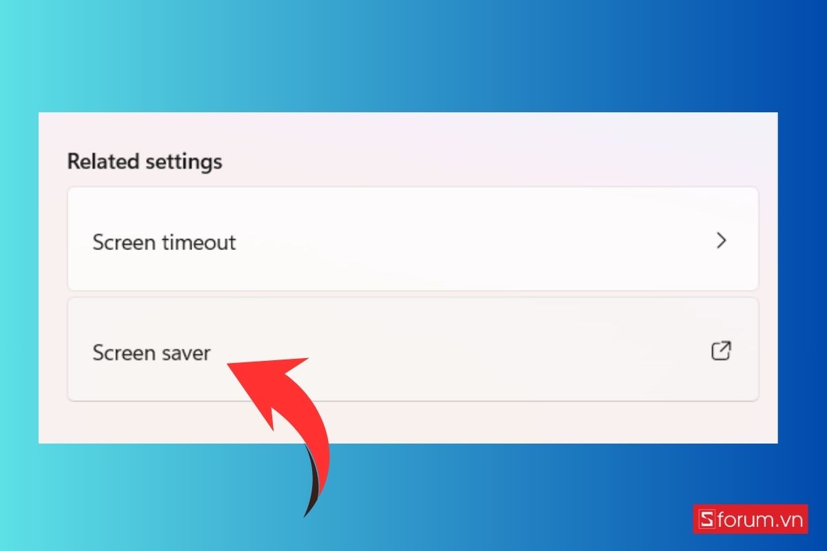 Khóa màn hình máy tính bằng cách tạo màn hình Screen Saver bước 2