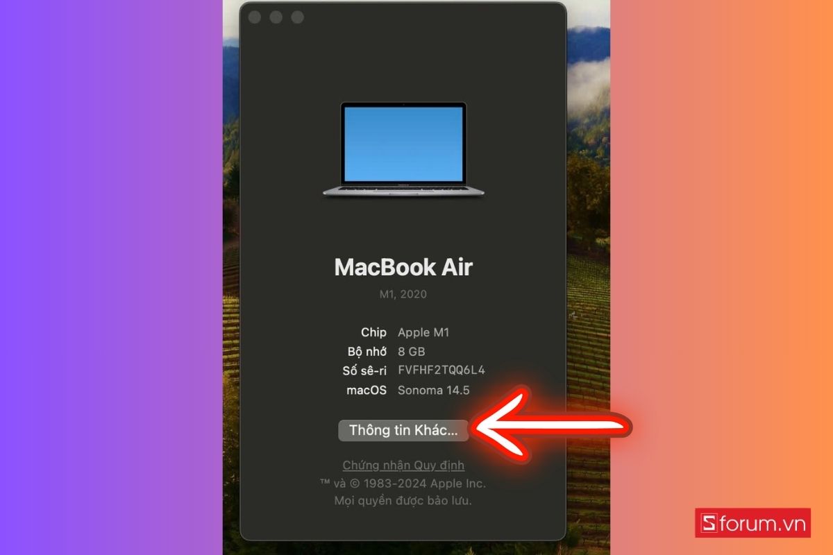 Kiểm tra dung lượng Macbook bằng About This Mac - bước 2