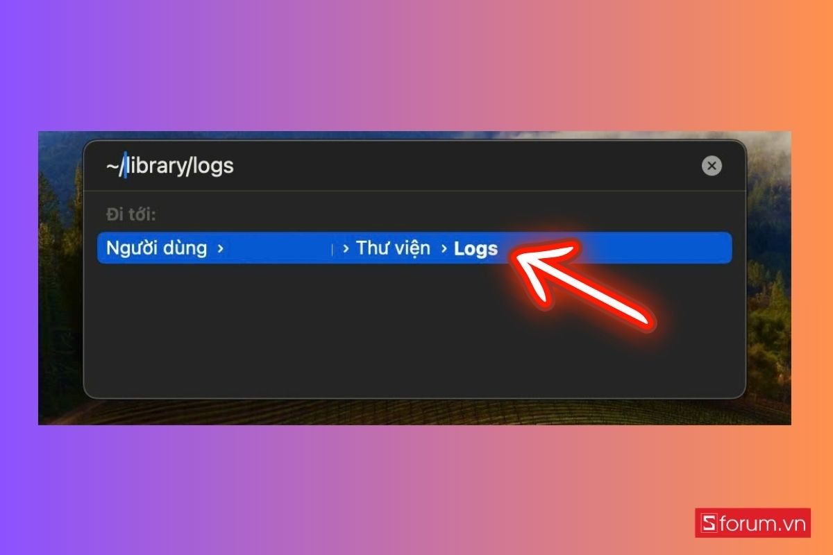 Khắc phục dung lượng Macbook đầy bằng xóa cache - bước 2