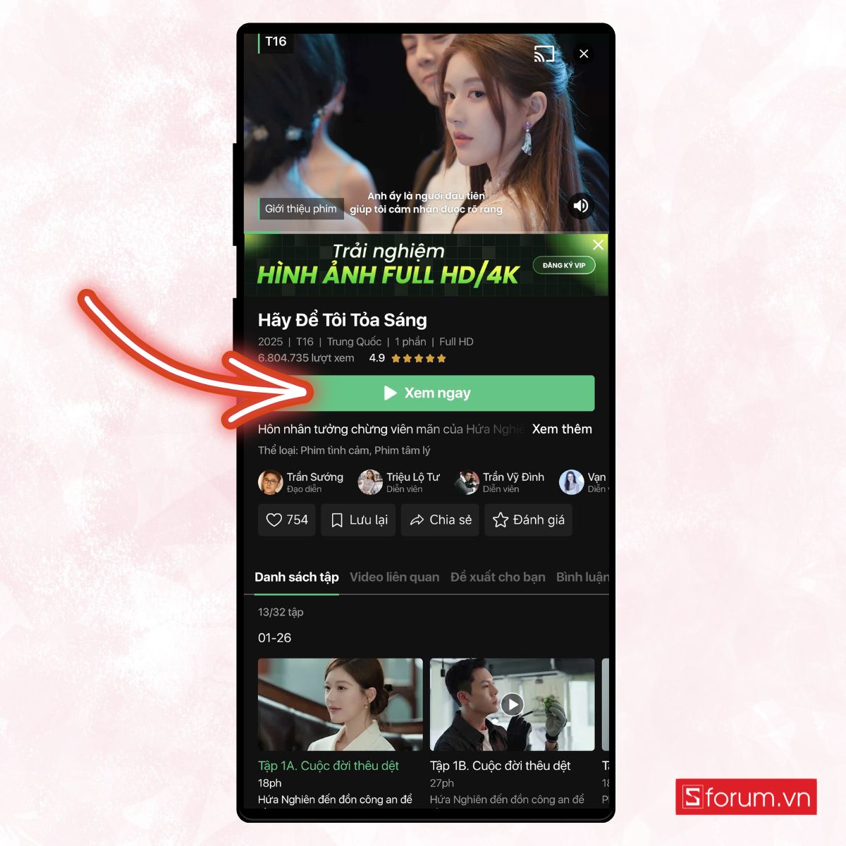 Xem phim Hãy để tôi tỏa sáng ở đâu? 11