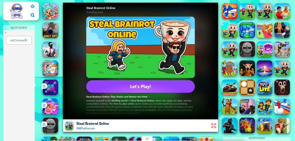 Steal Brainrot Online là game chiến thuật cực chất lượng