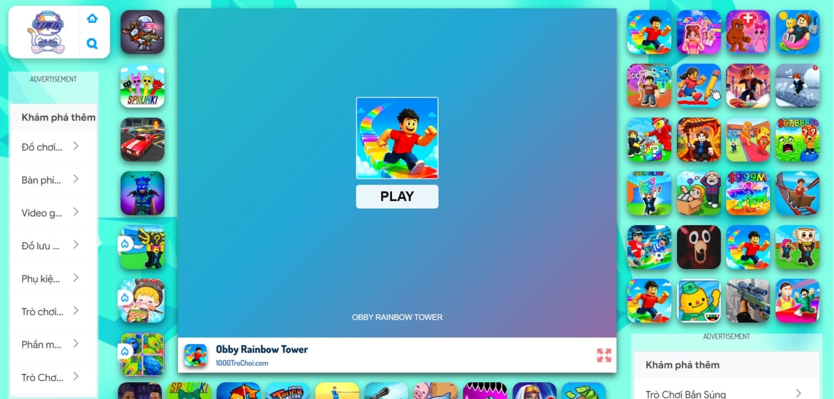 Obby Rainbow Tower mang đến nhiều thử thách cho bạn chinh phục