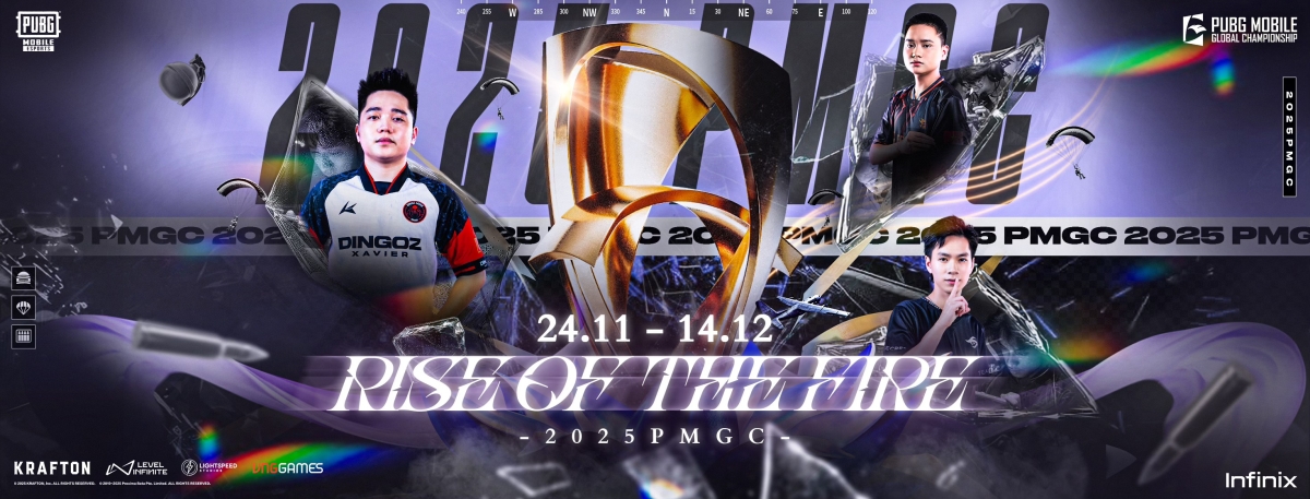PMGC 2025 thi đấu vào 19 giờ tối