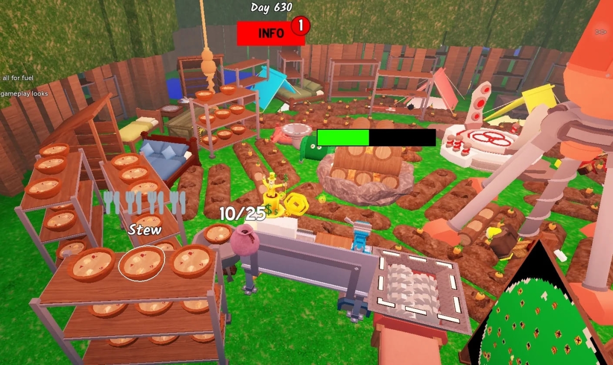 Bạn cần thu thập tài nguyên hợp lý để sinh tồn