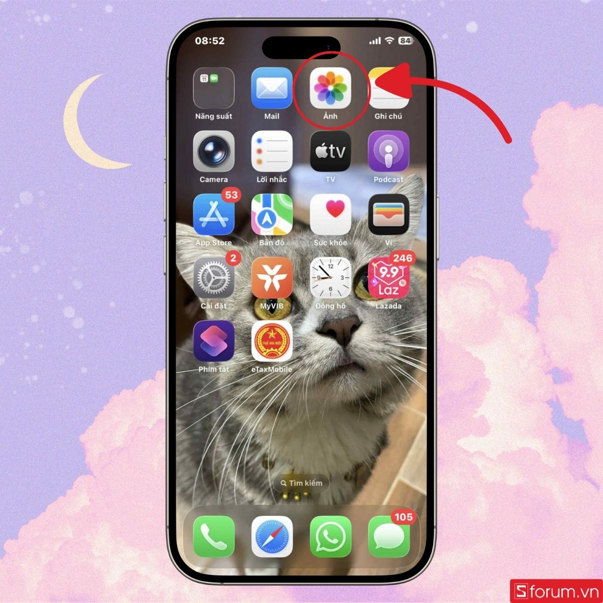 Truy cập vào thư viện Ảnh trên iPhone