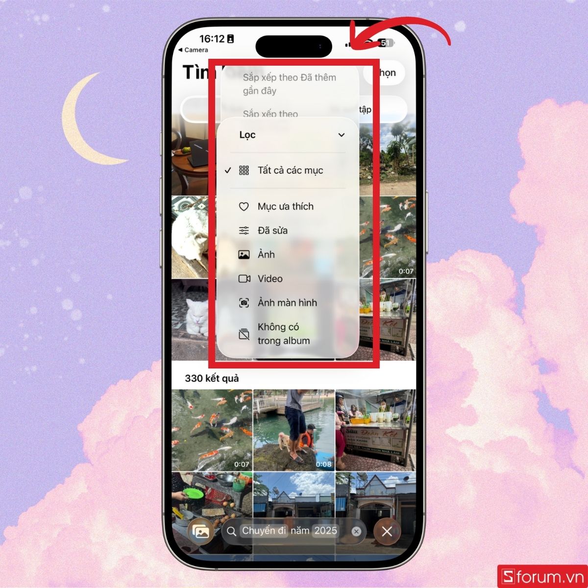 Lọc hình ảnh sau tìm kiếm
