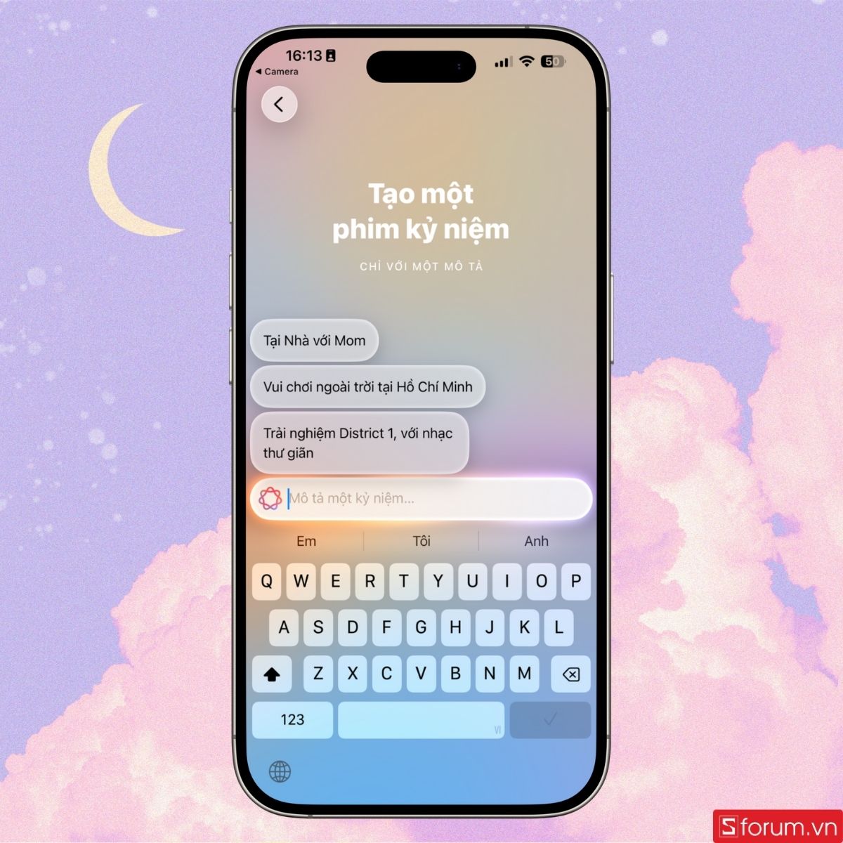 Nhập mô tả để tạo phim kỷ niệm
