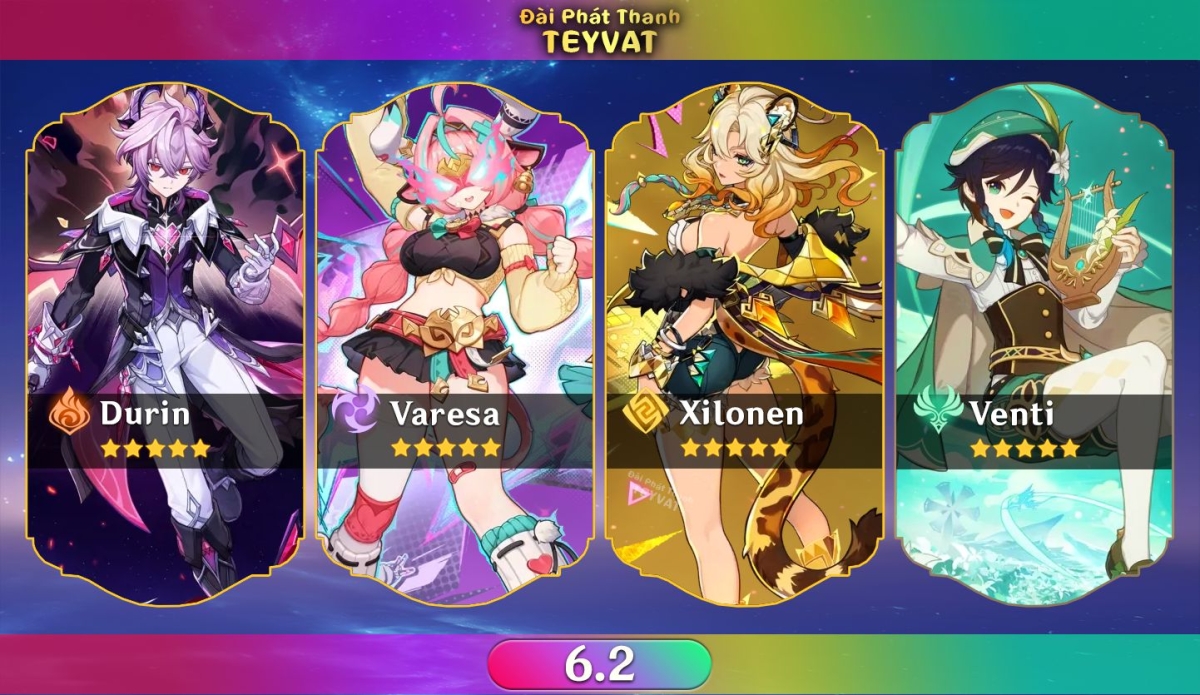 Leaker tiết lộ 4 nhân vật trong banner 6.2