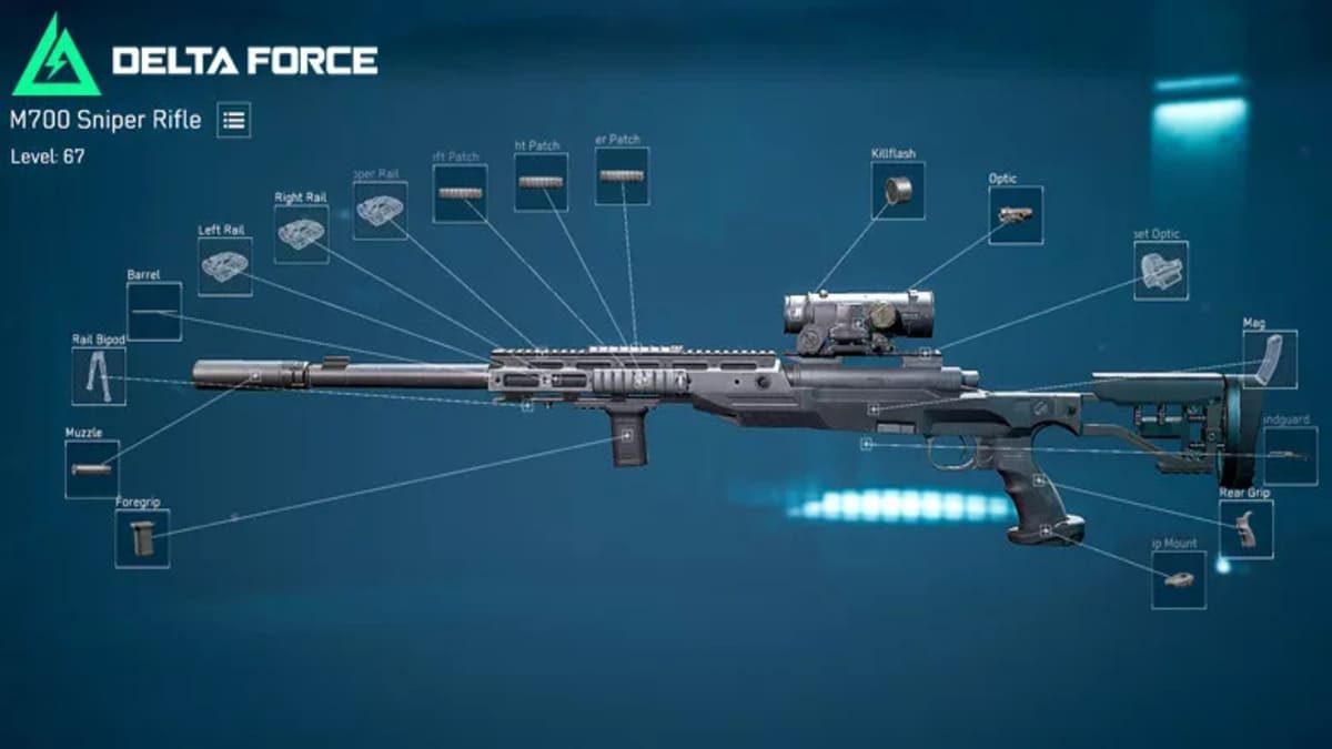 Cách build M700 chuẩn trong Delta Force