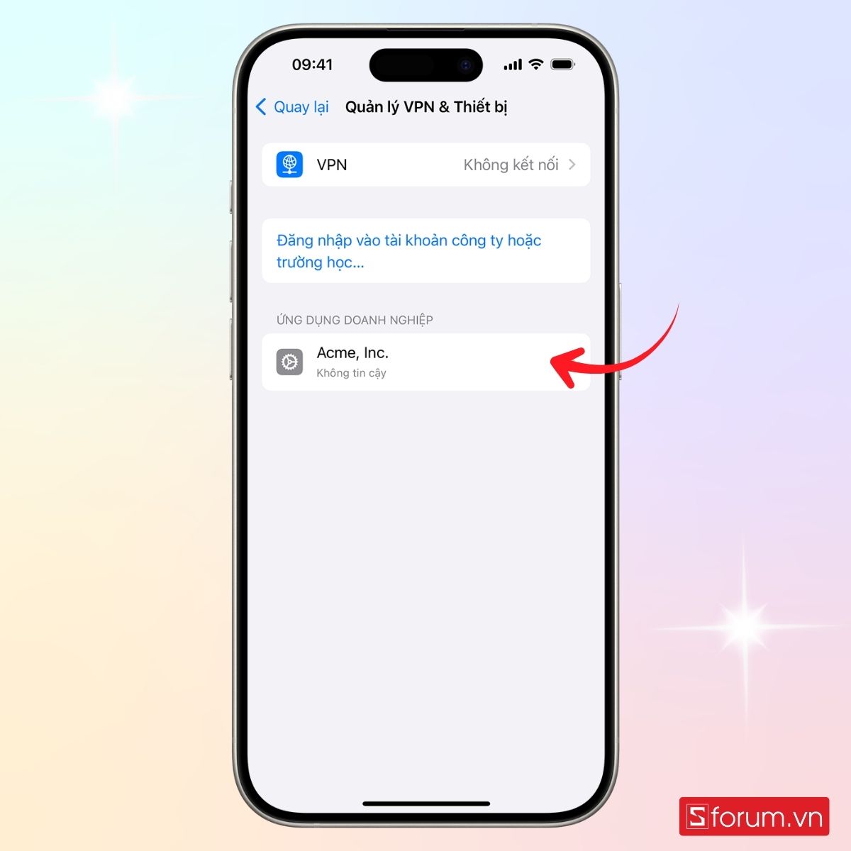 Cách bật tin cậy ứng dụng trên iPhone - bước 3