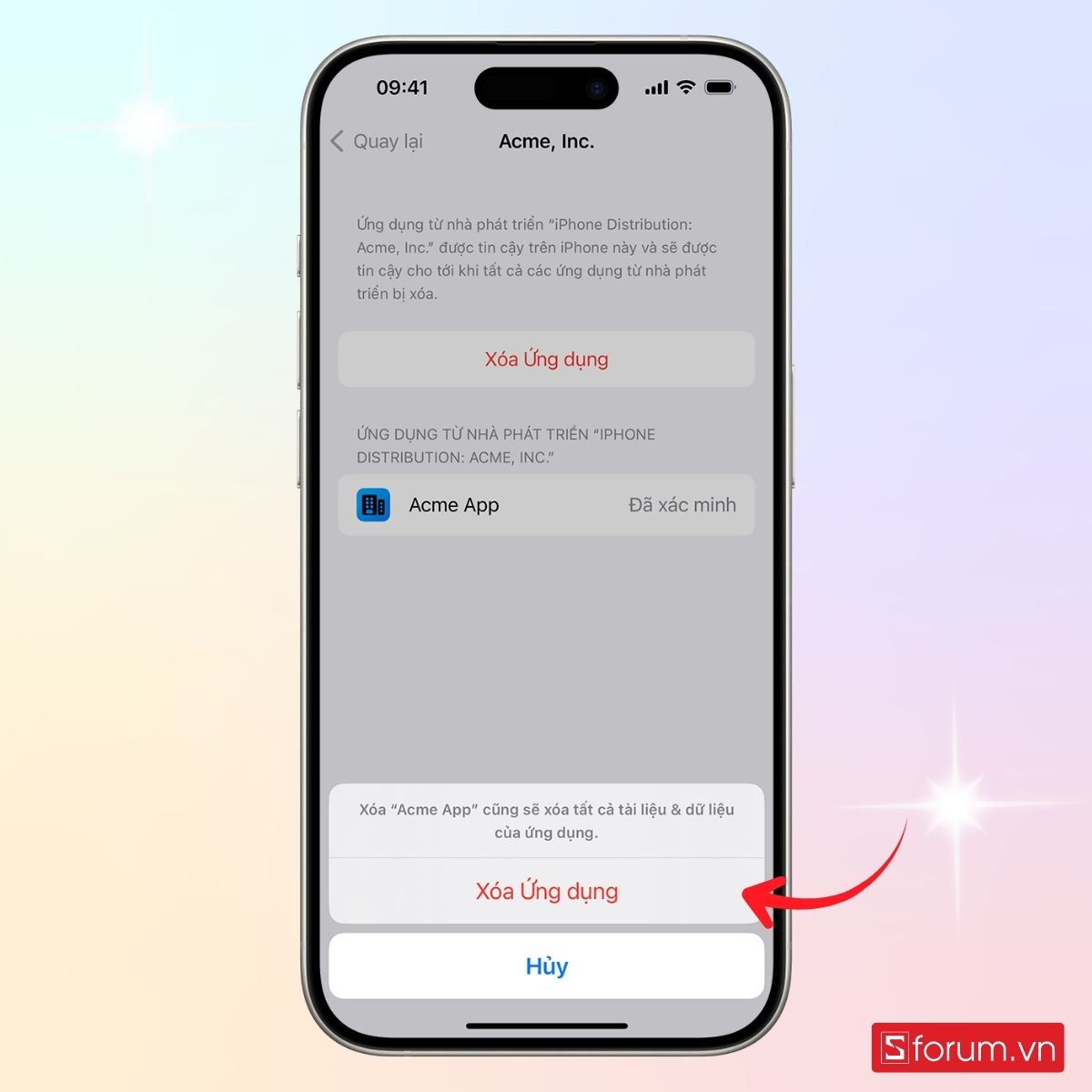 Cách tắt hoặc hủy ứng dụng đã tin cậy iPhone - bước 4