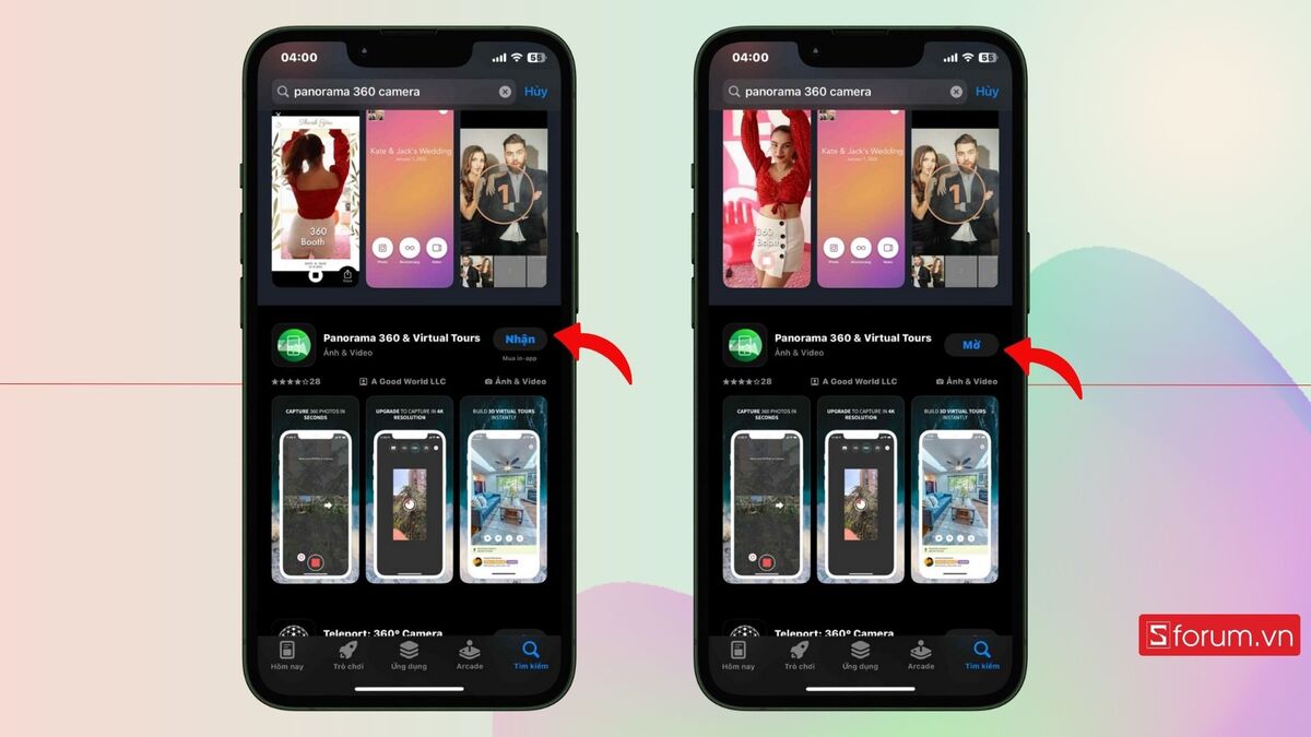 Cách chụp ảnh 360 độ trên iPhone bằng Panorama 360 Camera bước 1
