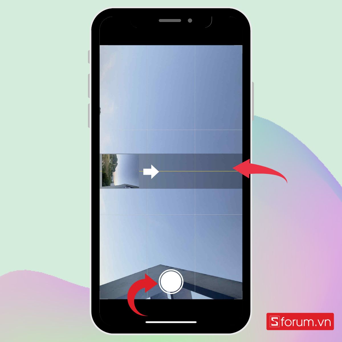 cách chụp ảnh 360 độ trên iPhone đẹp bằng camera bước 3