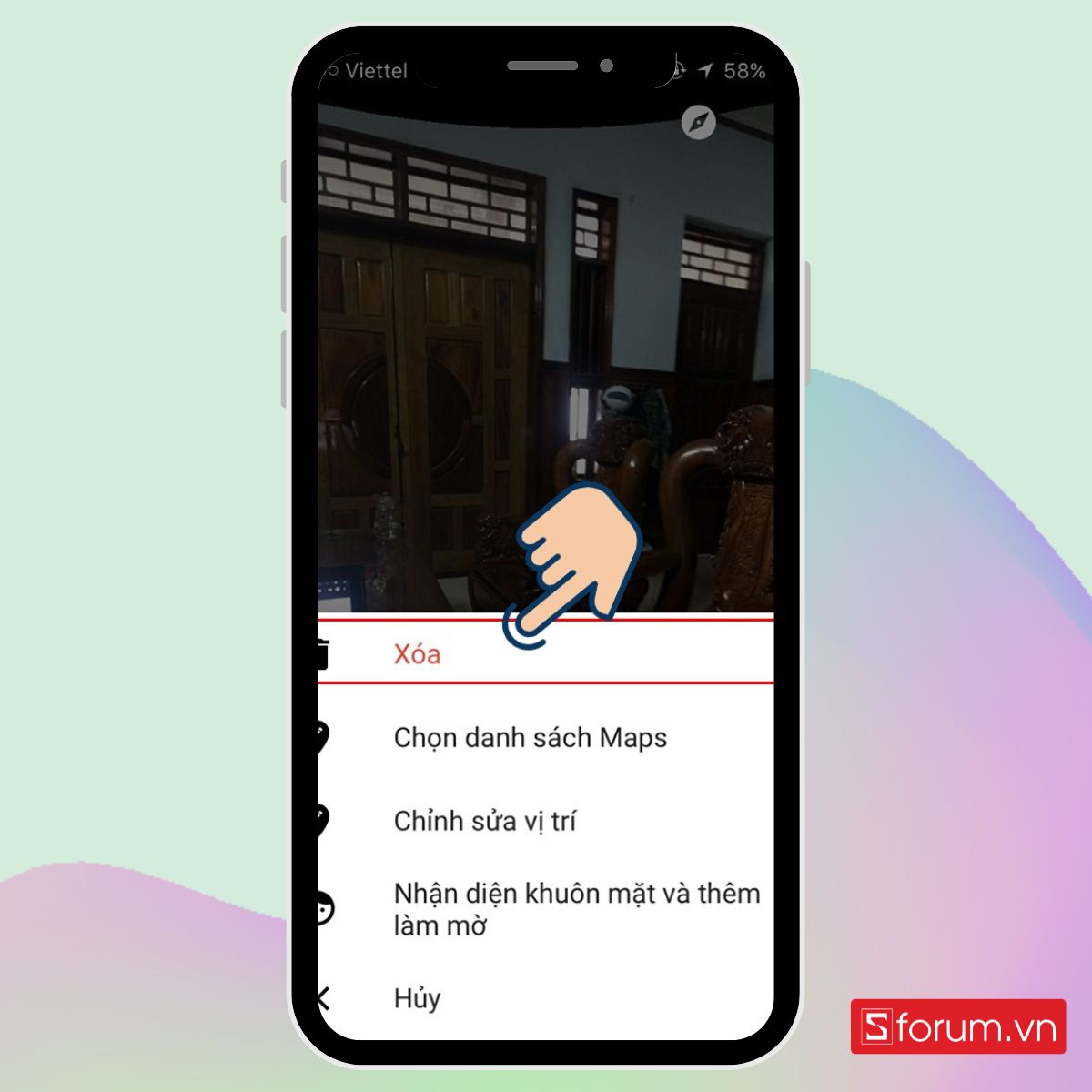 Cách chụp ảnh 360 độ trên iphone bằng app Google Street View bước 5