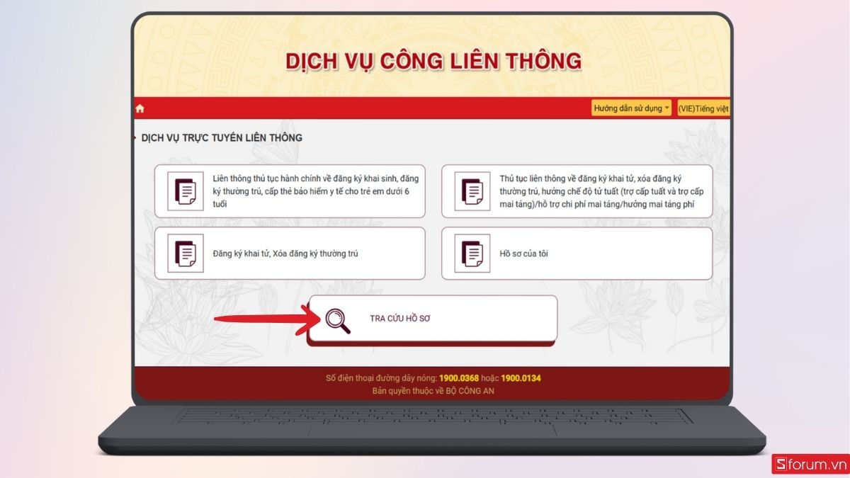 Tra cứu hồ sơ bằng mã đăng ký giấy khai sinh