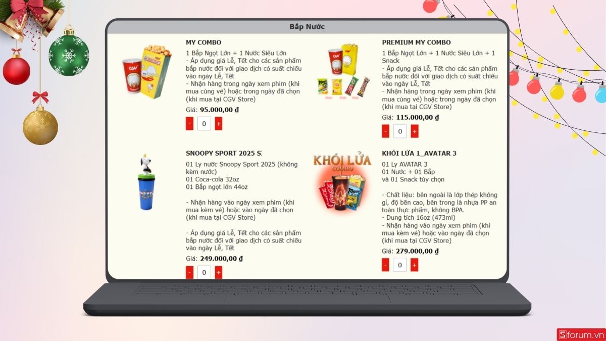 Tham khảo thêm combo bắp nước