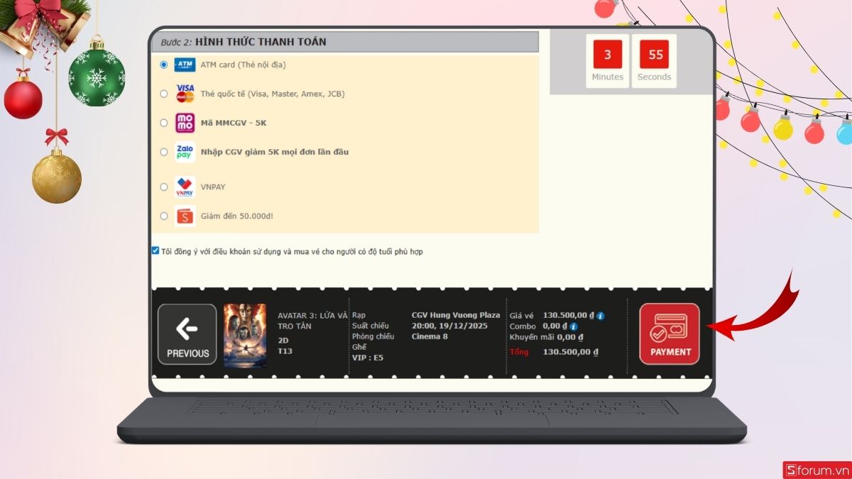 Nhấn vào đây để thanh toán