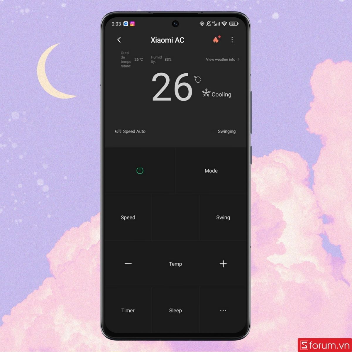 Thao tác và điều chỉnh điều hòa trên Xiaomi