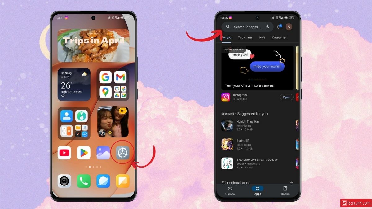 Vào CHPlay và tìm Mi Remote Controller