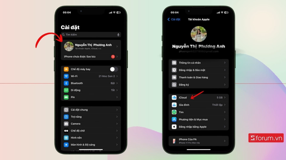 Cách hủy gói iCloud trên iPhone bước 2