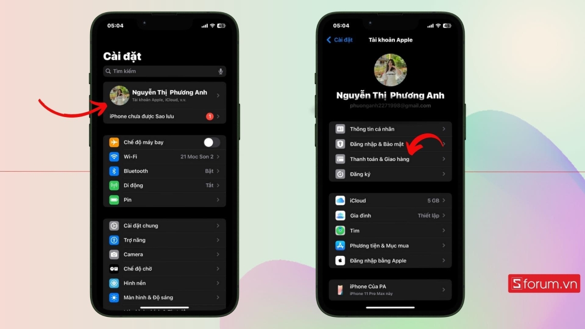 cách sửa lỗi huỷ gói iCloud trên iphone