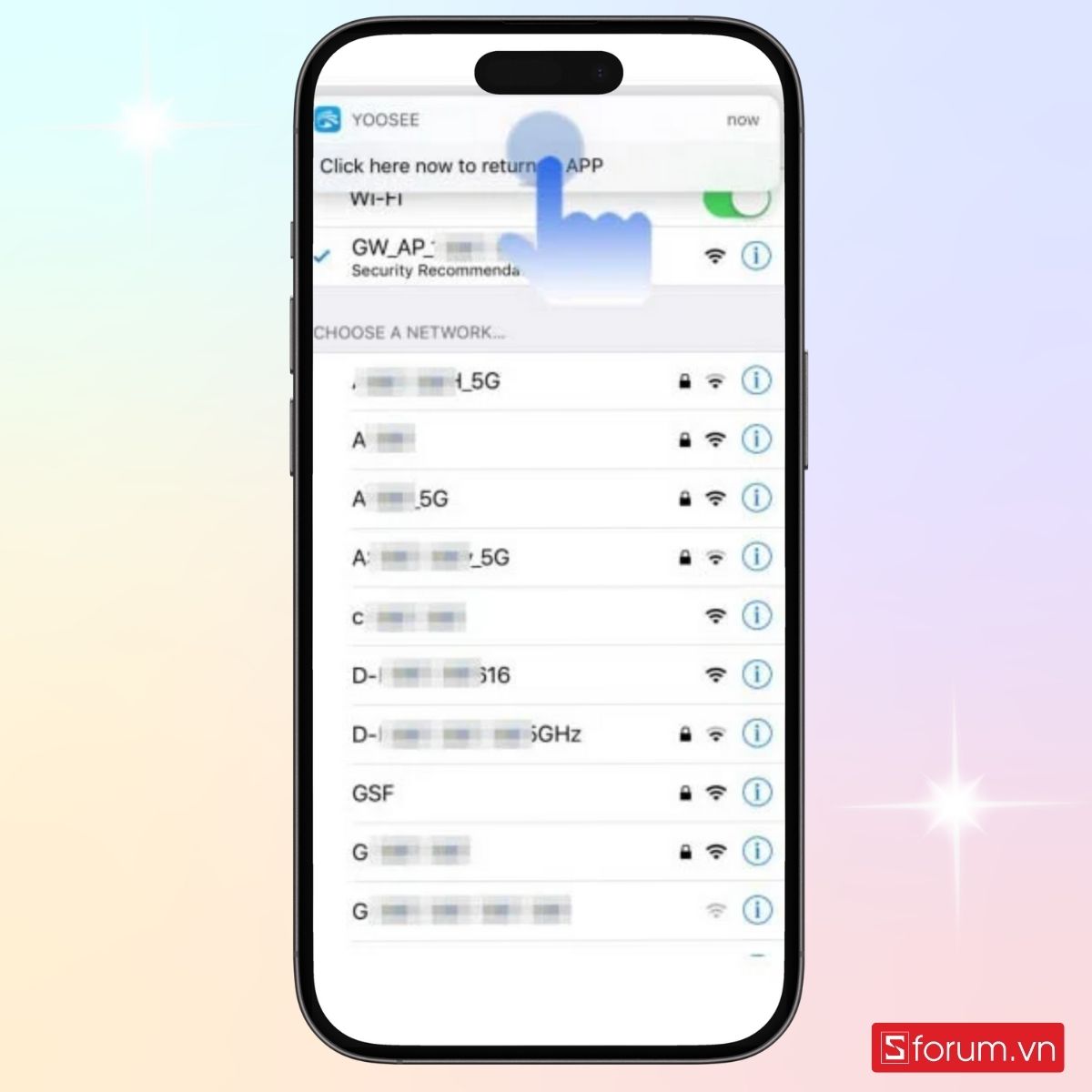 Kết nối thành công với camera Yoosee